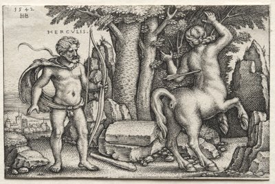Hércules e Nessus de Hans Sebald Beham