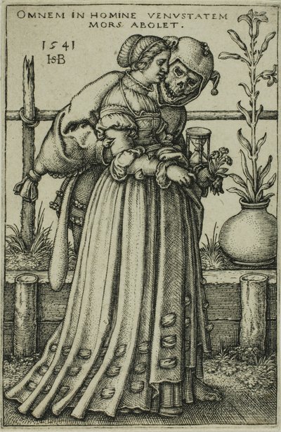 A Dama e a Morte de Hans Sebald Beham