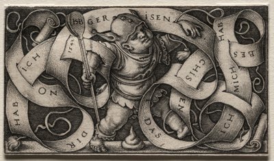 O Pequeno Bufão, 1542. de Hans Sebald Beham
