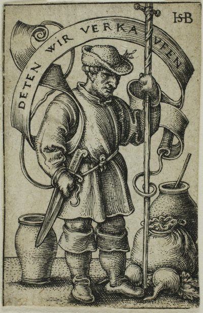 O camponês do mercado de Hans Sebald Beham