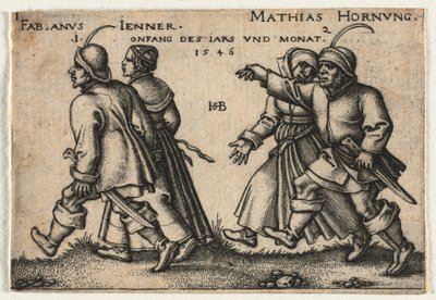 O casamento camponês ou os doze meses de Hans Sebald Beham
