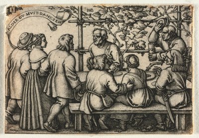 O casamento camponês ou os doze meses: nº 8, 1546. de Hans Sebald Beham