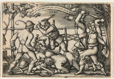 O casamento camponês ou os doze meses: nº 9, 1547. de Hans Sebald Beham