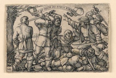 A briga dos camponeses de Hans Sebald Beham
