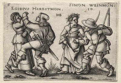 O Casamento da Aldeia: Egidius Herbstmon / Simon Weimon de Hans Sebald Beham
