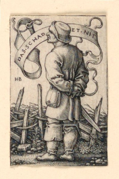 O Camponês do Tempo: "Não dói" de Hans Sebald Beham