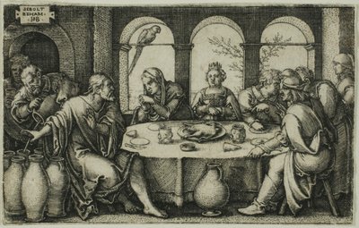 O casamento em Caná de Hans Sebald Beham
