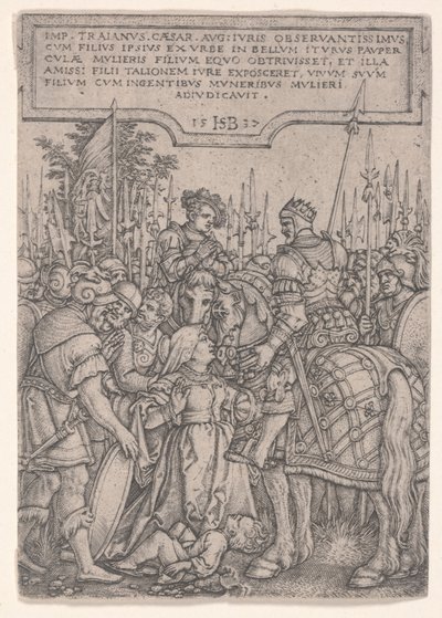 A Justiça de Trajano de Hans Sebald Beham