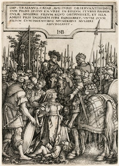 A Justiça de Trajano de Hans Sebald Beham