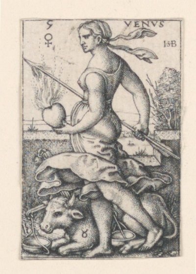 Vênus, de Os Sete Planetas de Hans Sebald Beham