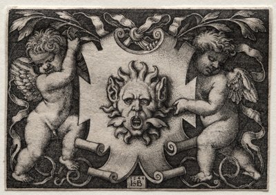 Vinheta au Mascaron, 1544. de Hans Sebald Beham