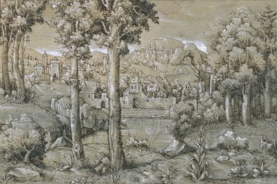 Paisagem Imaginária, 1543. de Hans Sebald Lautensack