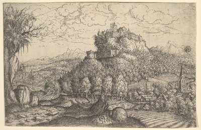 Paisagem, 1553. de Hans Sebald Lautensack