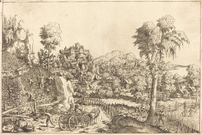 Paisagem com uma vinha, 1559. de Hans Sebald Lautensack