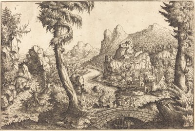 A Fuga para o Egito, 1558. de Hans Sebald Lautensack