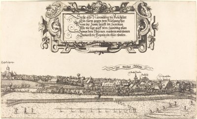 Vista de Nuremberg do leste [seção direita], 1552. de Hans Sebald Lautensack