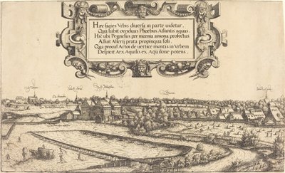 Vista de Nuremberg do oeste [seção esquerda], 1552. de Hans Sebald Lautensack
