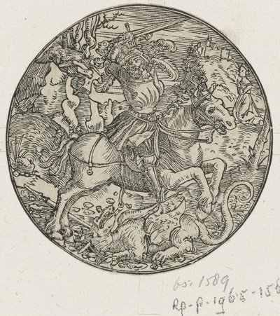 H. Joris mata o dragão de Hans Springinklee (manner of)