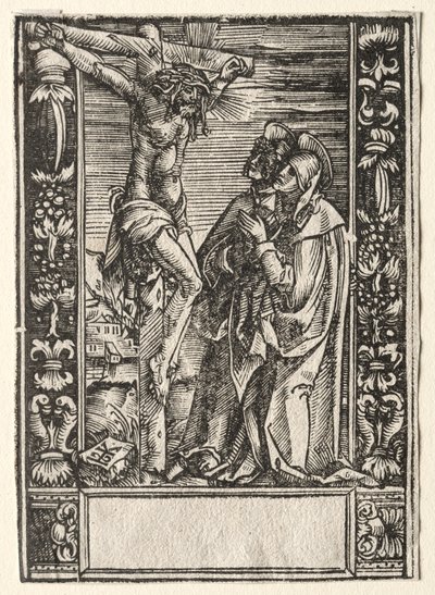 Santa Maria e São João Diante da Cruz de Hans Springinklee