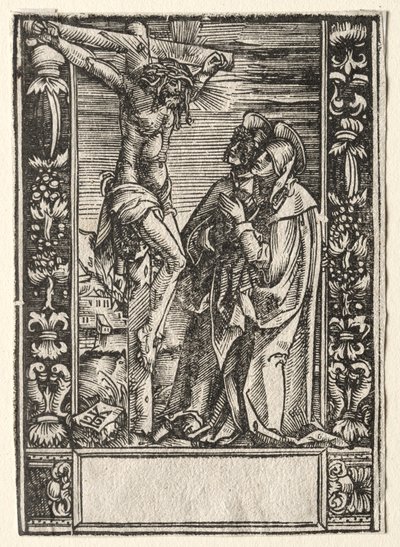 Santa Maria e São João Antes da Cruz. de Hans Springinklee