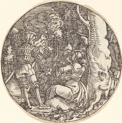 O Abraço (Um casal de amantes por uma árvore) de Hans Springinklee