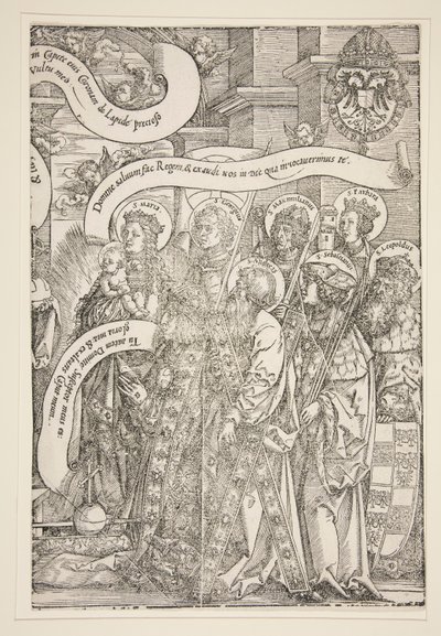 A Virgem com os Santos Patronos de Maximiliano de Hans Springinklee