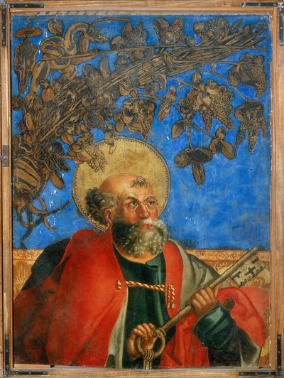São Pedro, parte superior, detalhe das histórias de São Pedro e São Pedro de Hans Suess Kulmbach