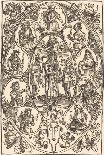 Apolo e as Musas de Hans Süss von Kulmbach