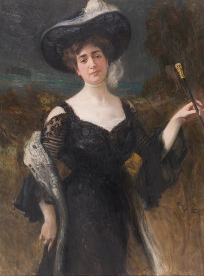 Retrato de uma senhora de Hans Temple