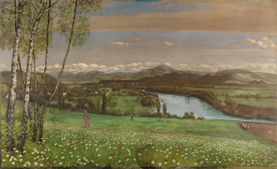 O Vale do Reno, perto de Säckingen de Hans Thoma