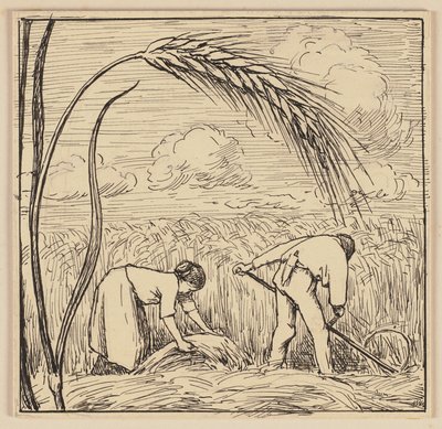 Ilustração para o manual: Espiga de milho de Hans Thoma