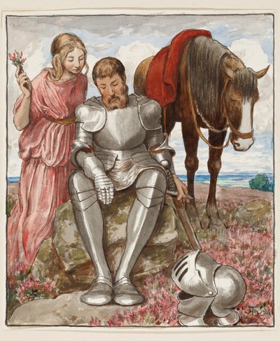 Erika e o Cavaleiro Sentado de Hans Thoma