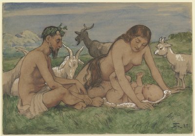 Família dos Faunos de Hans Thoma