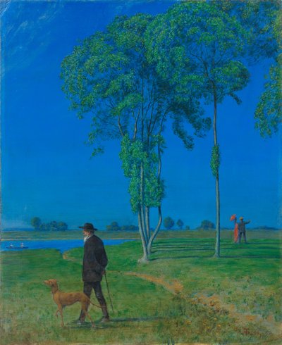 Solidão, 1906. de Hans Thoma
