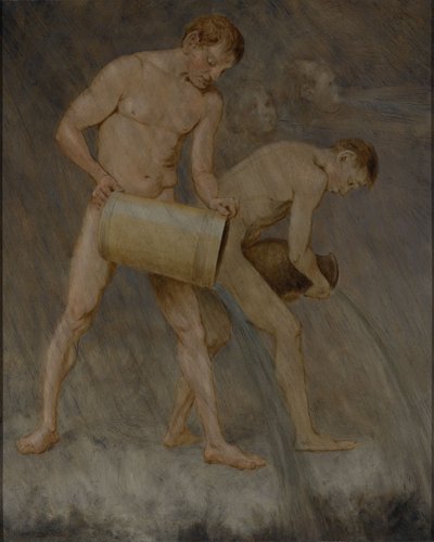 Novembro (os deuses da chuva) de Hans Thoma