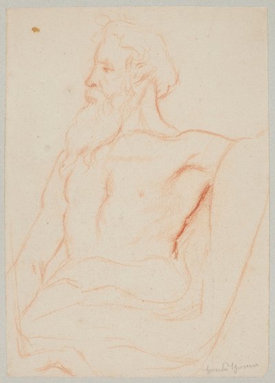 Velho seminu com barba de Hans Thoma
