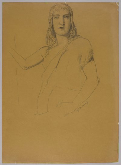Estudo da figura de São João Batista de Hans Thoma