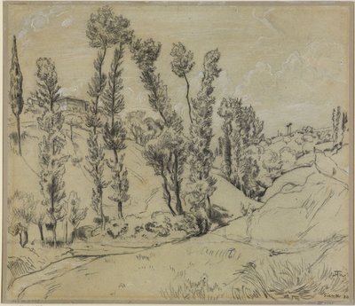 Vale perto de Siena de Hans Thoma