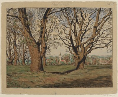 Paisagem do Taunus, perto de Oberursel de Hans Thoma