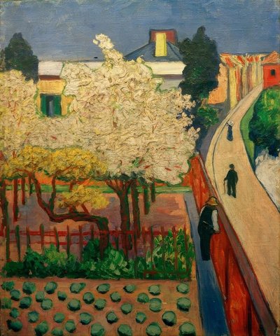 Árvores frutíferas com flores (Endenich) de Hans Thuar