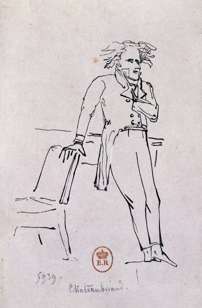 Retrato de François-Rene de Chateaubriand de Hans Toepper