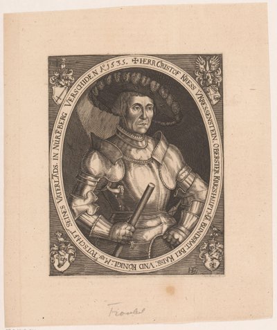 Portret van Christoph I Kreß von Kressenstein de Hans Troschel