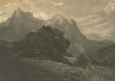 Trabalho de câmera: paisagem montanhosa de Hans Watzek