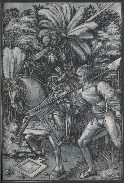 O Cavaleiro e Lansquenet, c. 1512 de Hans Wechtlin