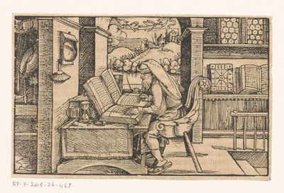 Cícero na sua sala de estudo de Hans Weiditz (II) (attributed to)