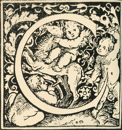 C - Um alfabeto de Hans Weiditz, c1520-1521, 1908. de Hans Weiditz