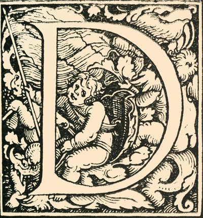 D - Um alfabeto de Hans Weiditz, c1520-1521, 1908. de Hans Weiditz