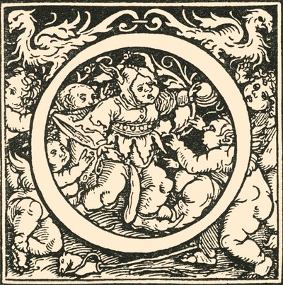 O - Um alfabeto de Hans Weiditz, c1520-1521, 1908. de Hans Weiditz