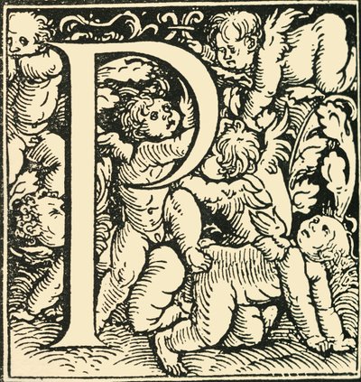 P - Um alfabeto de Hans Weiditz, c1520-1521, 1908. de Hans Weiditz