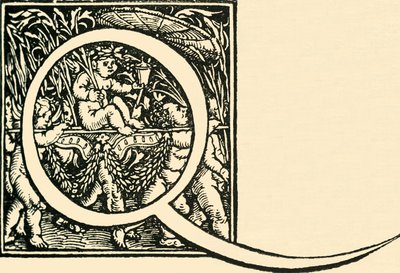 Q - Um alfabeto de Hans Weiditz, c1520-1521, 1908. de Hans Weiditz